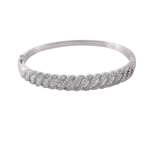 Bracelet Bracelet Jonc Diamants ronds et baguettes 58 Facettes 1
