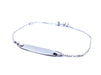 Bracelet Bracelet Gourmette Or blanc 58 Facettes 990407CN