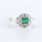 Bague 56.5 Bague style Art Déco Emeraude 58 Facettes 115