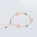 Bracelet Bracelet Quartz rose et vert 58 Facettes 1