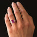 Bague 50 Bague Saphir rose et Diamants baguettes 58 Facettes 11-042-3414688-52