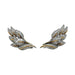 Earrings “Leaves” earrings in platinum, yellow gold and diamonds. 58 Facettes 29224