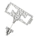 Art Deco pin brooch in platinum and diamonds. 58 Facettes 29926