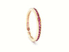 Ring 55 Alliance Ring Yellow Gold Ruby 58 Facettes 06276CD