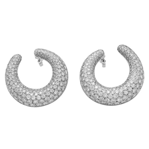 Boucles d'oreilles Boucles d'oreilles Cartier en or blanc, diamants. 58 Facettes 28377