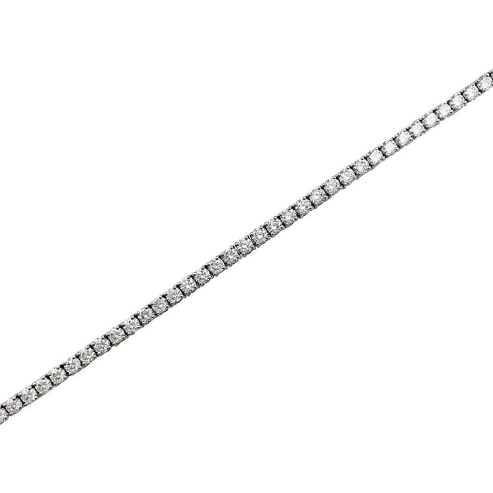 Bracelet Bracelet ligne "Tennis", or blanc, diamants. 58 Facettes 30691