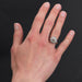 Ring 56 Retro white gold diamond ring 58 Facettes 21-037-56