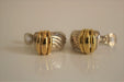 O.J PERRIN earrings Silver and Gold gadroon earrings 58 Facettes 297