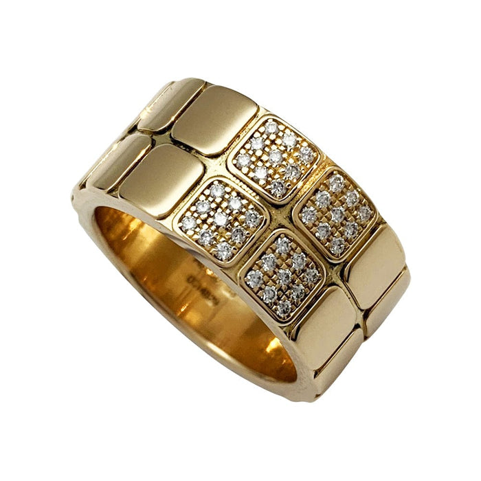 Bague Hermès, "Nil", or jaune, diamants.