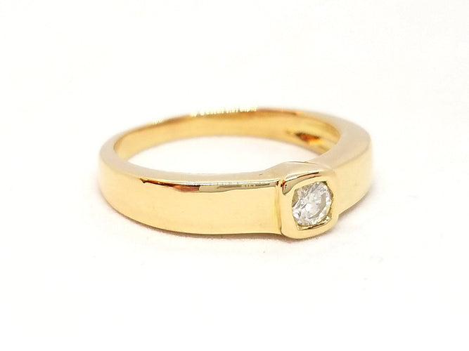 Bague 51 Bague Solitaire Or jaune Diamant 58 Facettes 06615CD