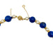 Necklace Necklace with lapis lazuli balls, pearls, yellow gold spacers. 58 Facettes 30349