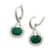 Earrings Earrings in white, emeralds and diamonds 58 Facettes 30397