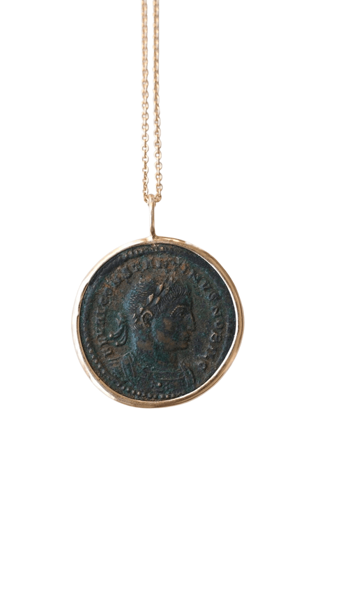 Collier Collier pendentif pièce romaine Constantin 58 Facettes