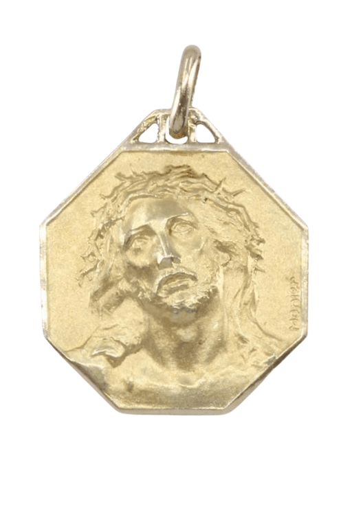 Pendentif Médaille Christ or jaune  Emile Monier 58 Facettes 082491