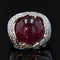 Bague 54 Bague Dôme Rubis Diamants 58 Facettes 21-069-54