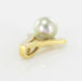 Pendant Gold pendant gray pearl 58 Facettes 17-064A