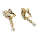 Boucles d'oreilles Boucles d'oreilles pendantes en or jaune et diamants. 58 Facettes 30531