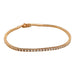 Bracelet 2 carat diamond line bracelet in pink gold. 58 Facettes 30697