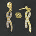 Boucles d'oreilles Boucles d'oreilles ruban d'ors et de diamants 58 Facettes 16-343