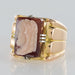 Bague 61 Chevalière homme or et camée sur agate 58 Facettes 18-354-61