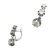 Earrings Leverback earrings in platinum and diamonds. 58 Facettes 30582