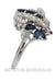 Ring 55 Sapphire and diamond ring 58 Facettes 33471