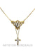 Necklace Old enamel necklace 58 Facettes 18271