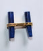 Onyx and lapis stick cufflinks 58 Facettes 375