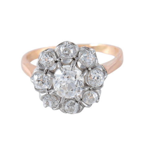 Bague 59 Bague Pompadour en or 18ct et diamants 58 Facettes