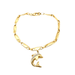 Bracelet Bracelet with pendant Yellow gold Diamonds 58 Facettes