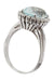 Ring Aquamarine and diamond ring 50's 58 Facettes