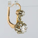 Earrings 2 gold diamond leverback earrings 58 Facettes 19-153
