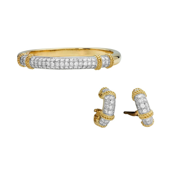 Bracelet Bracelet Fred "Isaure", 2 tons d'or et platine, diamants. 58 Facettes 28388