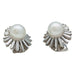 Earrings Earrings signed M.Gérard, platinum, diamonds and South Sea pearls. 58 Facettes 28457