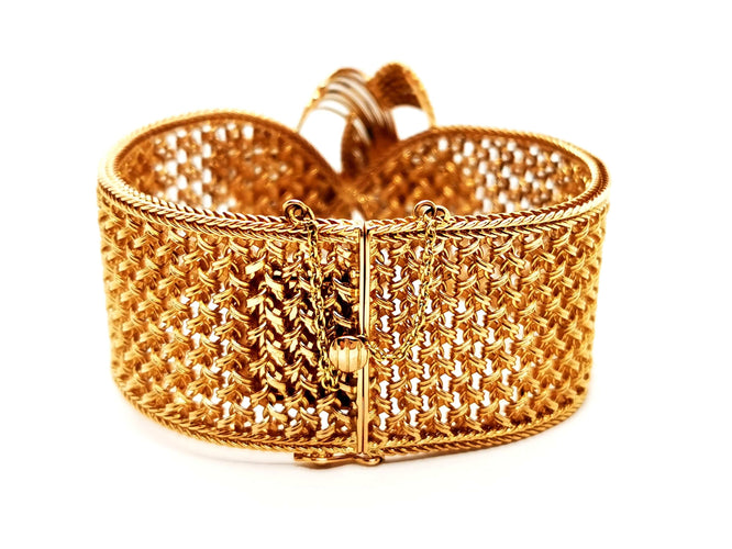 Bracelet Bracelet Manchette Or jaune 58 Facettes 1132925CN