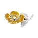 Brooch Boucheron “Eglantine” brooch in gold and platinum, enamel and diamonds. 58 Facettes 30428