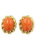 Coral clip-on earrings 58 Facettes 31161