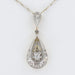 Pendentif Pendentif ancien goutte diamants et sa chaine 58 Facettes 18-276