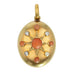 Opening medallion pendant in gold, fine pearls and coral 58 Facettes 21-216
