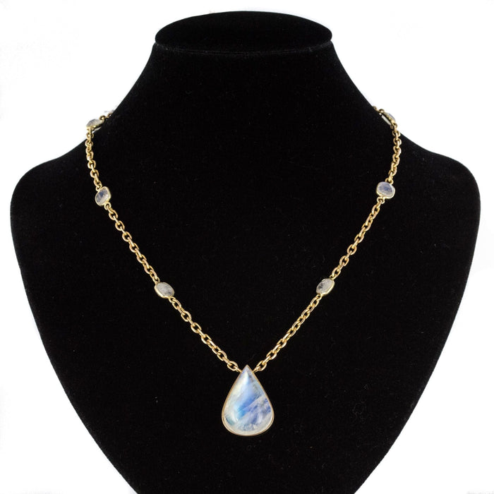 Collier Collier labradorite et or 58 Facettes 20-129