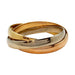Cartier “Trinity” bracelet bracelet in three-tone gold. 58 Facettes 30299