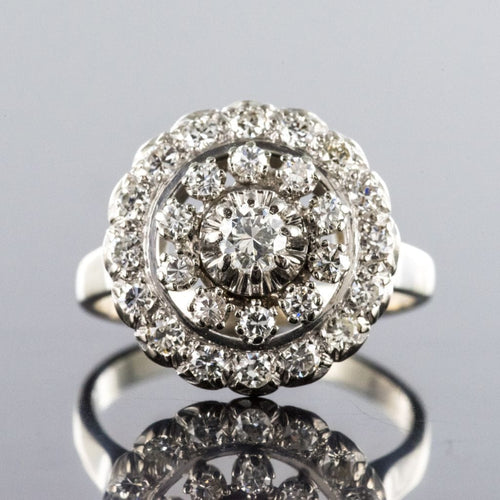 Bague 59 Bague ronde diamants 58 Facettes 19-481-48