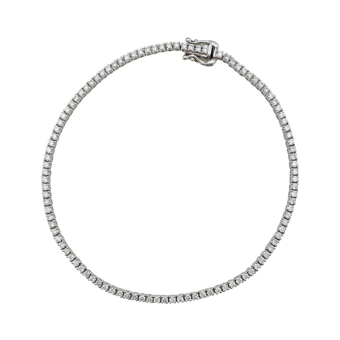 Bracelet Bracelet ligne en or blanc, diamants 1,38 ct. 58 Facettes 30060