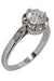 Ring 56 Solitaire old diamond 1.21 carat 58 Facettes 36871