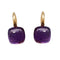 Boucles d'oreilles Boucles d'oreilles Pomellato "Nudo" 2 ors et améthystes. 58 Facettes 30441
