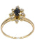 Ring Sapphire ring surrounded by diamonds 58 Facettes 37261