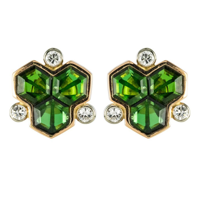 Boucles d'oreilles Boucles d'oreilles tourmalines et diamants 58 Facettes 19-335