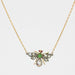 Necklace Ancient bee necklace in emerald diamonds and rubies 58 Facettes 20-622