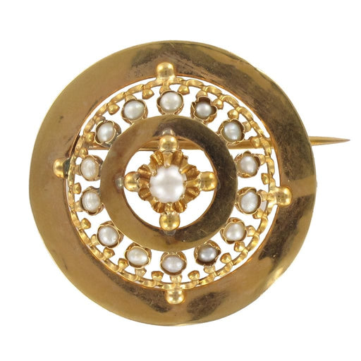 Broche Broche ancienne de col or rose et perles fines 58 Facettes 16-399C