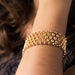 Bracelet Bracelet or jaune nids d'abeilles 58 Facettes 19-542
